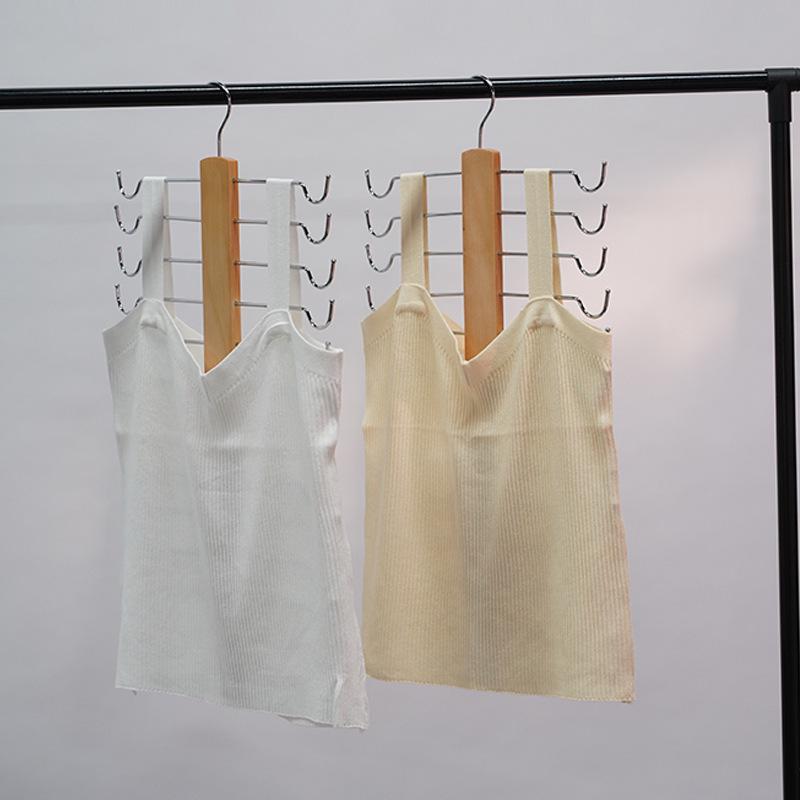 Multifunktionale Rutschfeste Holzbügel & Aufbewahrungsgestell für Kleidung, Socken und Unterwäsche