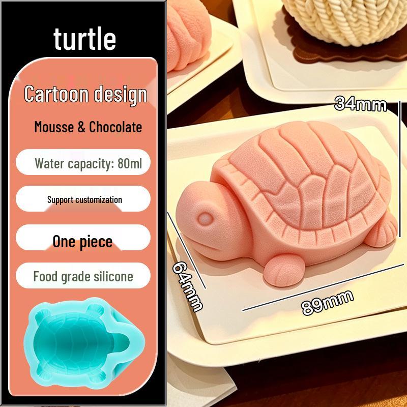 In-Stock Silicone Sheep Mousse Mold - 3D Cartoon, Food-Grade, Cute & Creative Design
