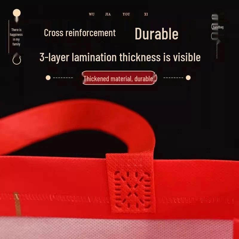 Large Red Double Happiness Wedding Favor Gift Bag Box