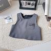 Girls' Korean Style Three-Piece Outfit: Fashionable Vest, Base Shirt & Long Pants for Autumn & Spring (AQB005)