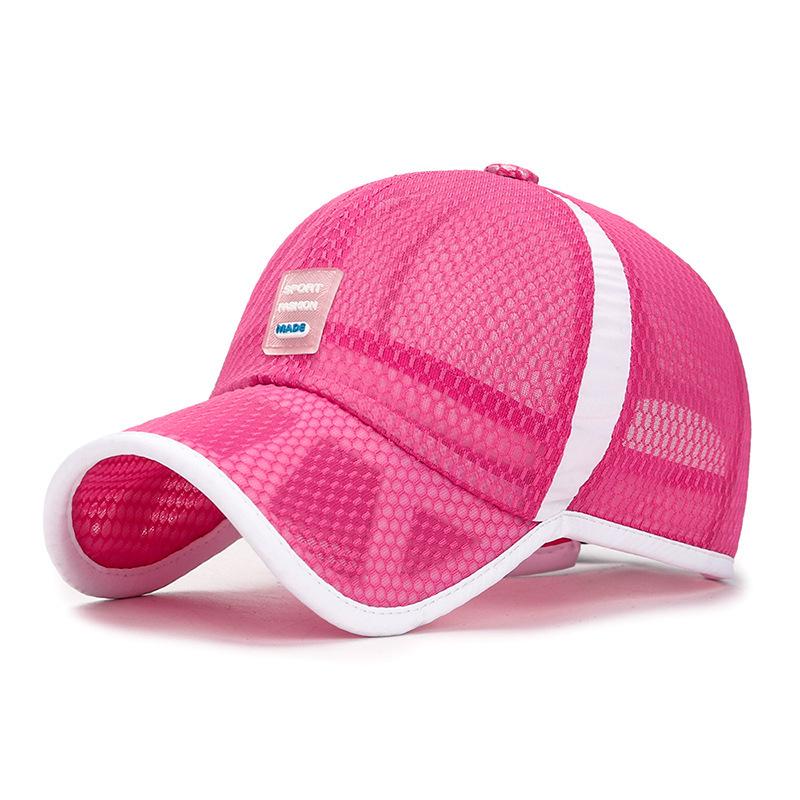 Zhenyueqi Kids' Summer Mesh Sun Hat - Breathable Outdoor Baseball Cap with Hollow Brim