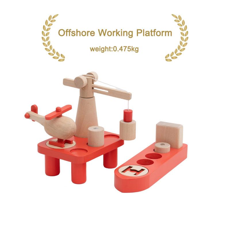 Wooden Track Accessories All Kinds Construction Tower Crane Toys Magnetic Building Compatible with All Brands Wooden Track Toys