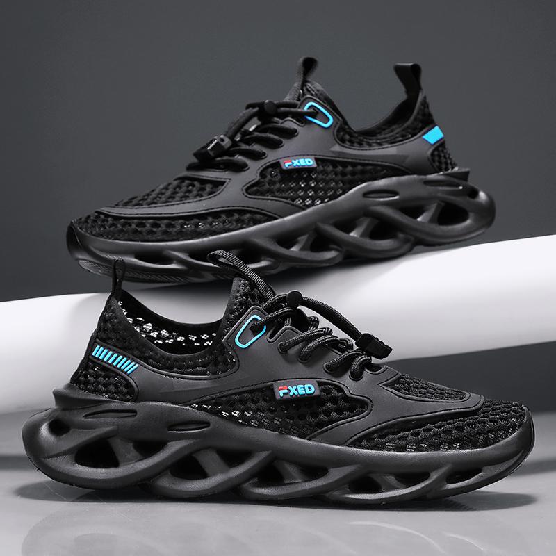 Fashion New Men's Mesh Sneakers Summer Mesh Sports Breathable Casual Shoes Comfortable Men's Tennis Shoes Lightweight Running Shoes