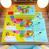 Magnetic Wooden World Map Puzzle In Tin Box: 3D Educational Toy for Kids