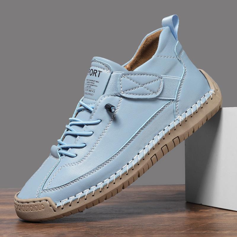 

Hand Sewn Flat Bottom Casual Shoes Women s Style round Toe Ultra Leather Material Comfortable Insole Anti Slip Rubber Outsole 38