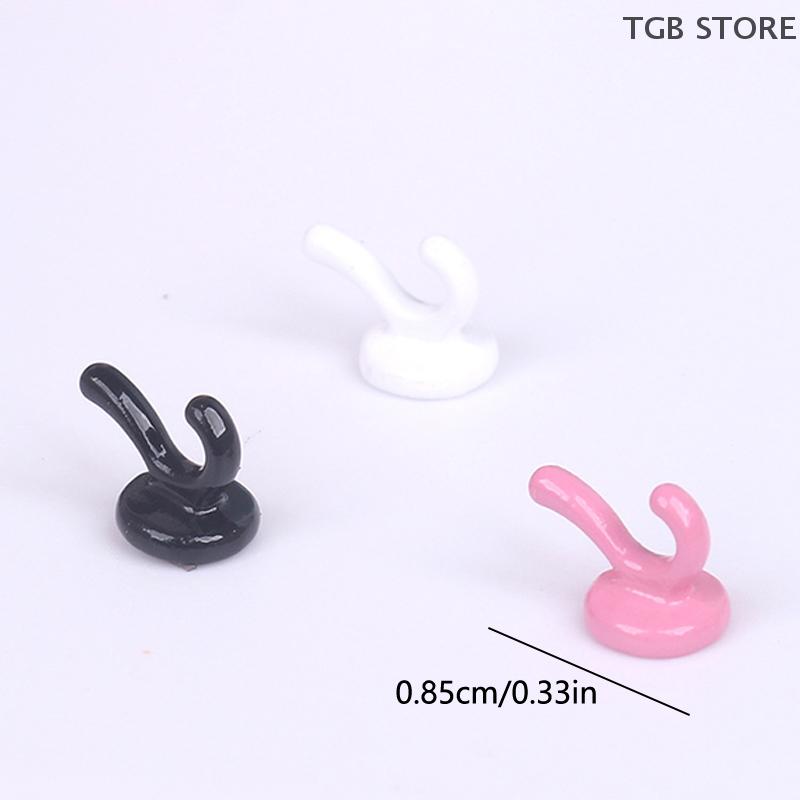 3Pcs Alloy Clothes Hook Model 1:12 Dollhouse Miniature Living Scene Decor Doll House Accessories