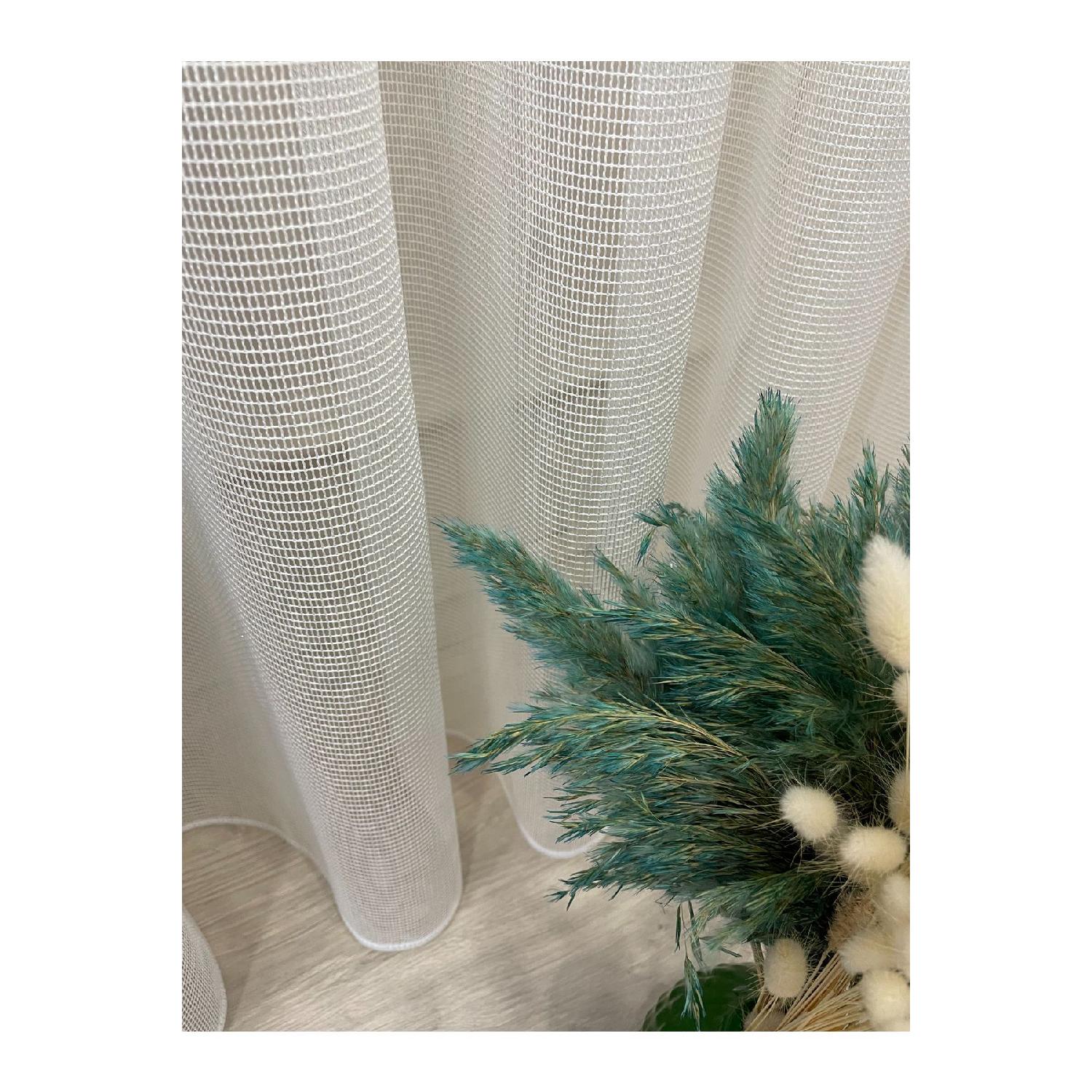 

Modern Steel Armor Pattern 1/2.5 Medium Pleat - Ecru Tulle Curtain 100 x 250 экрю