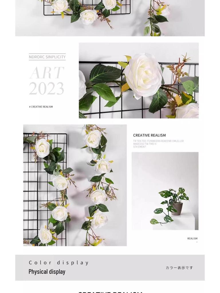 Künstliche Rosenranke zur Rohr- und Drahtdekoration