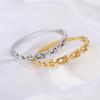 Luxury Stainless Steel Horseshoe Buckle Bracelet: Lightweight, Non-fading, Retro, High-end Feel