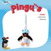 Pingente de Pelúcia Chapéu de Coco Original de Pinguim Boneca Pingente para Mochila Chaveiro Presente