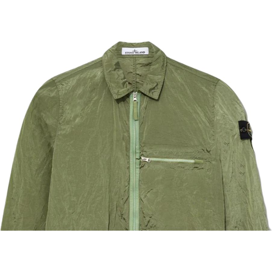 STONE ISLAND Metal Overshirt Sage Men Tops Green 781510919-V0055
