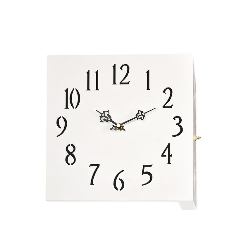 Modern Nordic Dual-Faced Silent Wall Clock for Living Room Decor