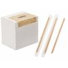 Sunnap Holzstößel, 14 cm, einzeln verpackt in Klarsichtbeuteln, Packung mit 1000 Stück, OP versiegelt, Gewerbliche Nutzung, Plastikfrei, Zum Mitnehmen, MDW1000P (Hölzern (Cl
