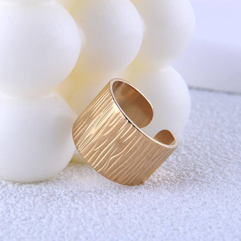 Women's French Vintage Titanium Steel Open Ring Non Fading High End Stainless Steel Ring Creative Design Open Rings