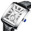 JewelryWe Retro Fashion Watch Roman Dial Date Display Leather Band Watch Commuting School Supplies of Men's & - [Set 2]