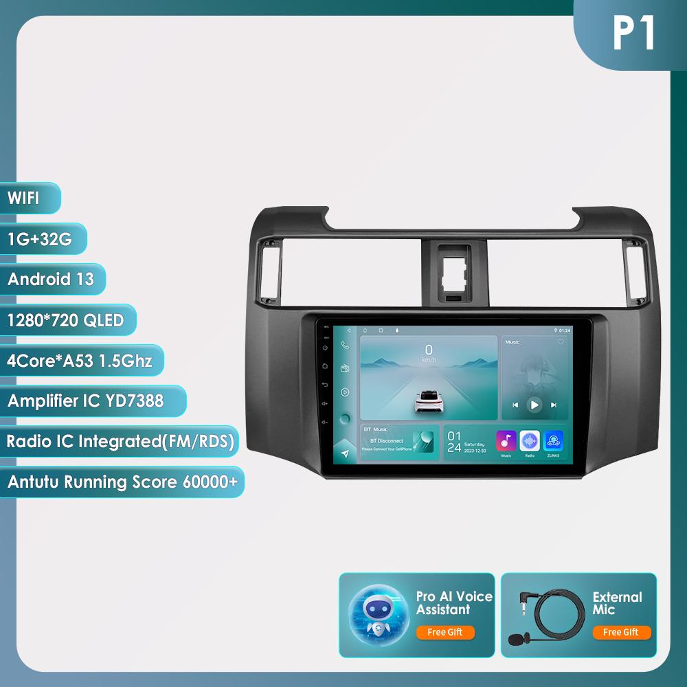 

Автомобильная магнитола 4G 9 Android 12 для Toyota 4Runner 2009-2019 4 Runner Мультимедийный плеер GPS 2din Carplay Авто Стерео DSP Головное устройство с интеллектуальным экраном HC1 4Core 1G 32G AI