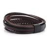 Originales europäisch-amerikanisches ethnisches Stil handgewebtes Lederseil Herrenarmband.