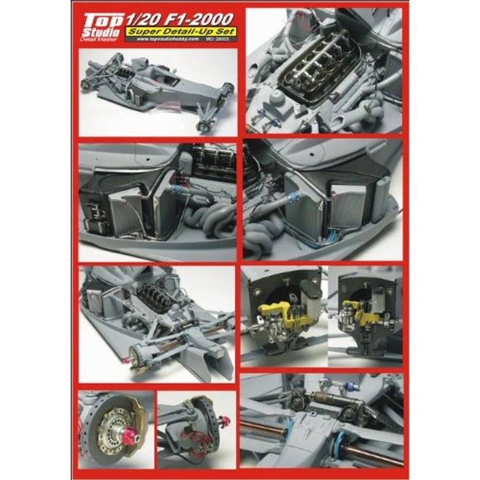 Top Studio 1/20 Ferrari F1-2000 Super Detail Set Tamiya MD29003