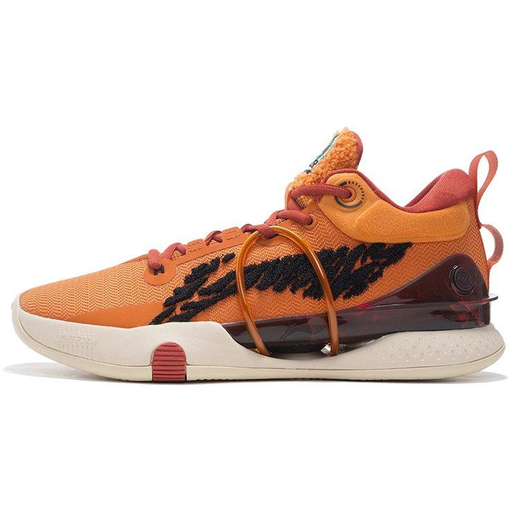 Disney X Li Ning Speed 8 Premium Tigger Slip Resistant Abrasion Resistant Low Top Basketball Shoes Men's Jams Orange ABAS005-2