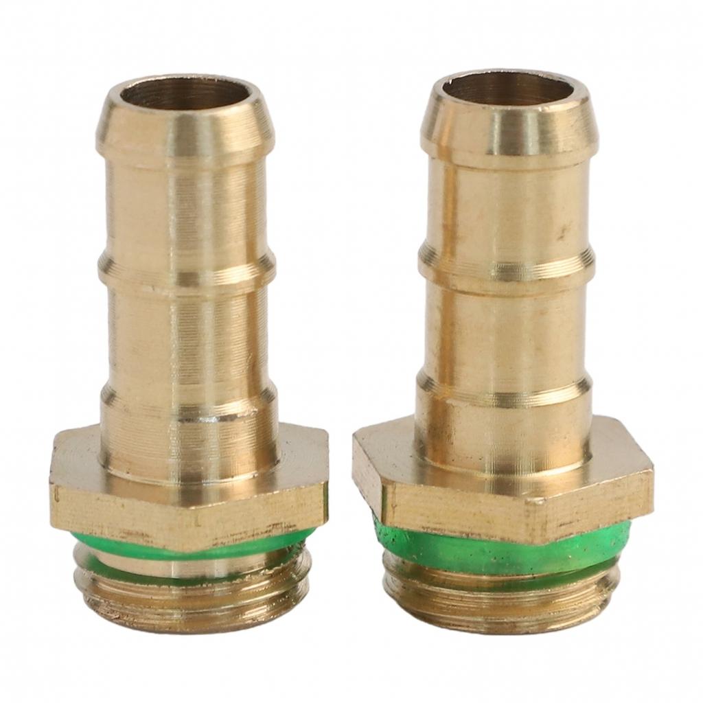 Spray Wand in Stainless Steel with Lockable Handle and Two Brass Hose Barbs