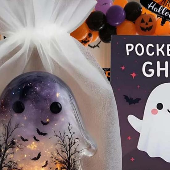Pocket Ghost Card Pocket Hug Ghost with Encouragement Card Emotional Support Ghost Keepsake Pocket Hug Token Inspirational Gift for Friends