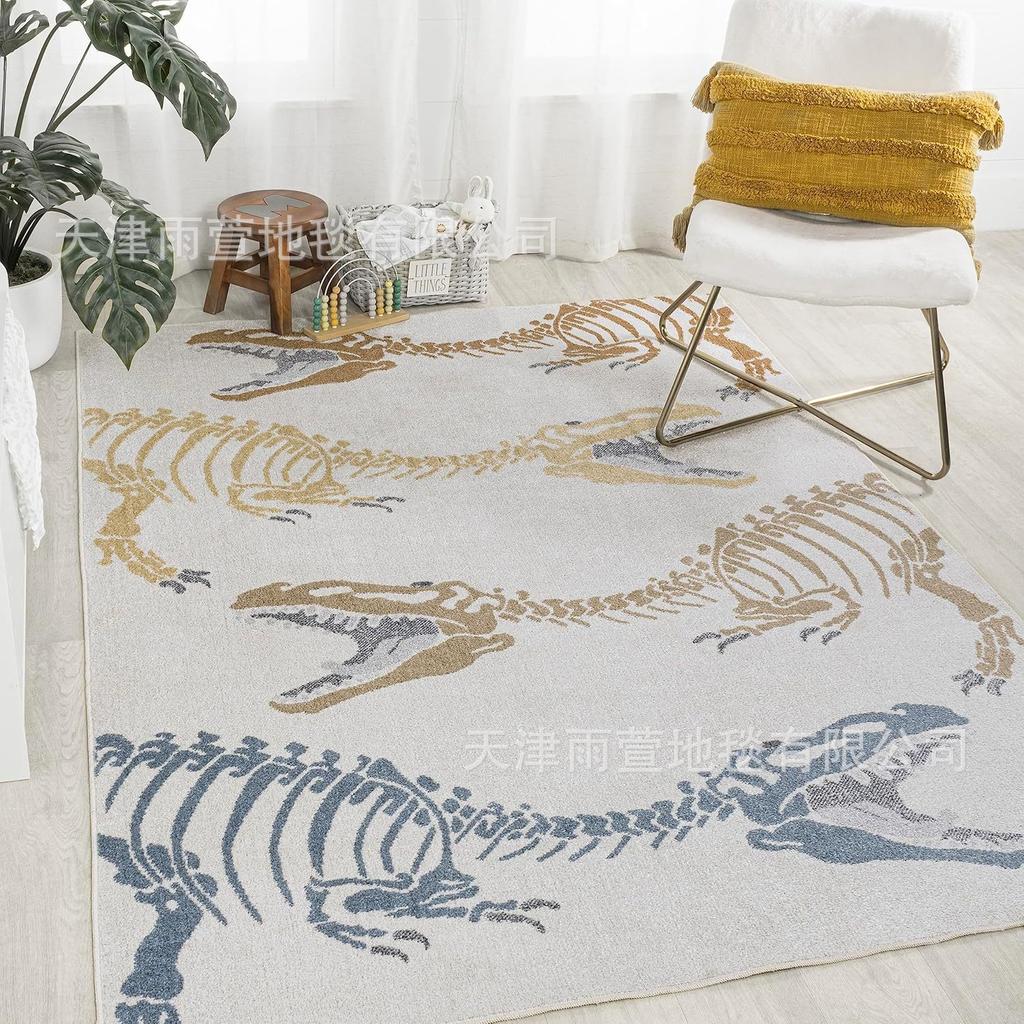 Retro Style Carpet Living Room Bedroom Tea Table Carpet Anti Slip Water Absorbing Carpet