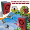 Outdoor Solar Motion Sensor Alarm with Remote Control 129DB with Motion Detector for Farm Yard Garden Animals Away Driving Wild