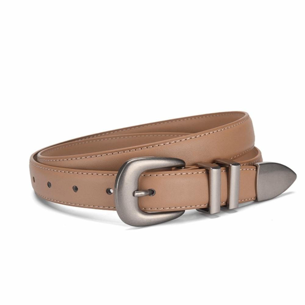 

Versatile Faux Leather Women Belt 105cm Length Alloy Buckle Corset Belt Waist Belt Women хакі