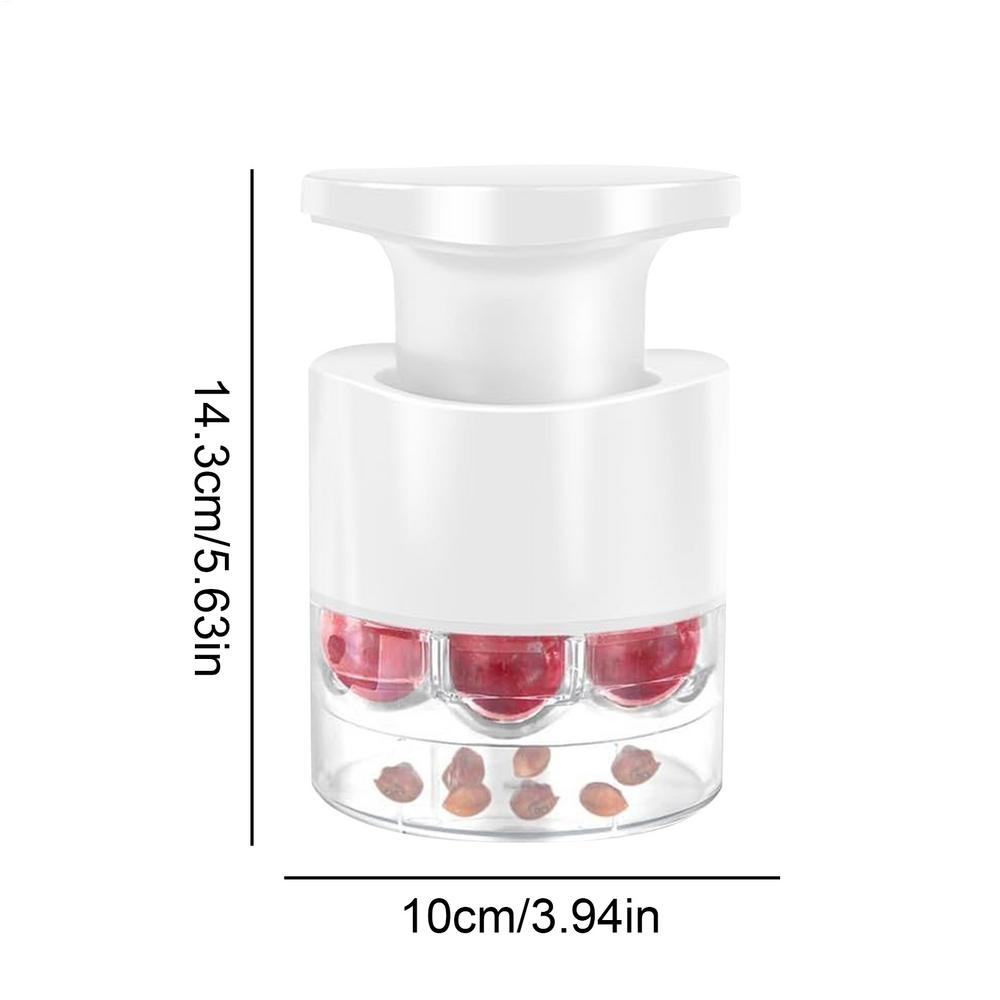 

Cherry Corer Multiple 7 Holes cherry pitter Fruit Core Remover For Cherry Multifunction Pitting Aid Portable Kitchen Gadget белый