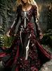 Hot Sale Craft V-Neck Sweet Ladies Halloween Dress Ladies Dress