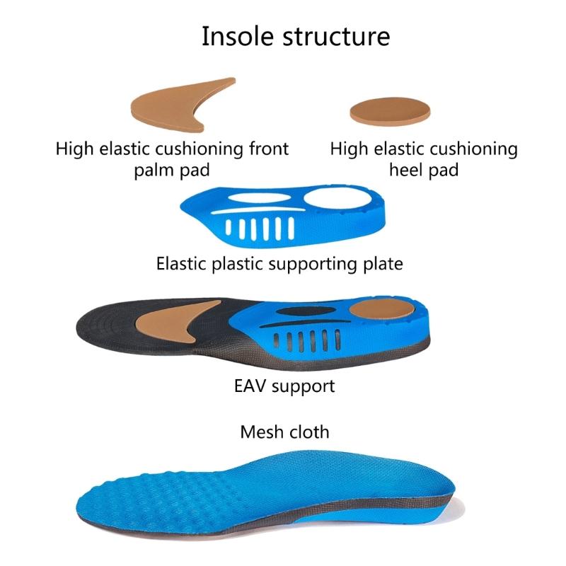 Orthopedic Insoles Orthotics Flat Foot Health Sole Pad for Shoes Insert Arch Support Pad for Plantar Feet Care Insoles
