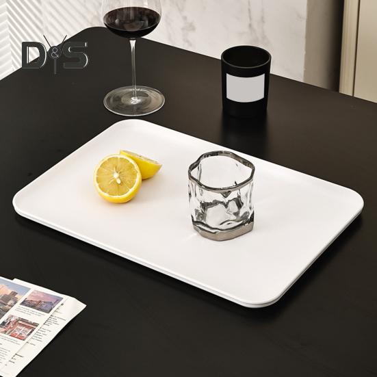 Serving Tray Platter Rectangular Vegetable And Fruit Trays for Snack Dessert Cookie Cheese Plastic Platters Large BPA Free Food Trays Party Supplies