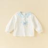 David Bella Girls' Pure Cotton Long-Sleeved T-Shirt Baby Class a Base Shirt 2026 Spring New Style Kidsren's Stylish Top
