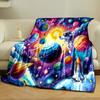 "Colorful Cosmic Adventure Blanket" print blanket soft and cozy perfect for the living room bed sofa or a nap,gift