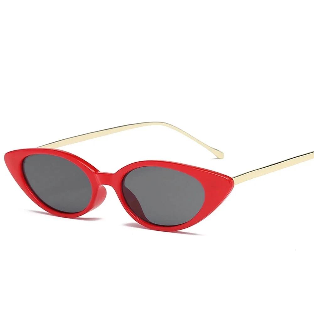 

Sexy Small Vintage Cat Eye Sunglasses Women Vintage Red Black Sun Glasses Female Ladies Cateyes Sunglass 2025 Retro Glasses As Picture