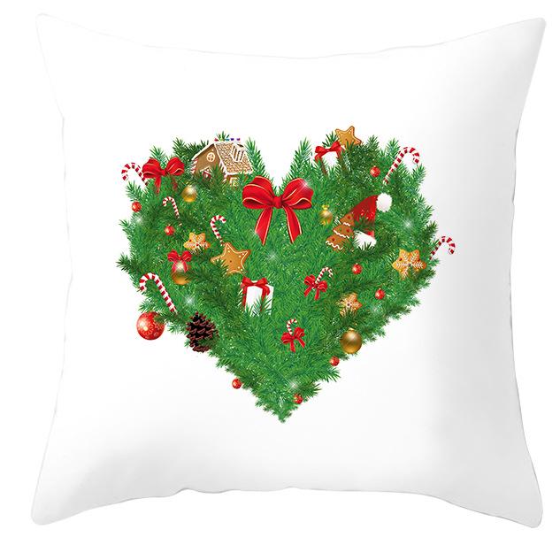 Christmas Throw Pillow Covers Holiday Home Sofa Decoration Pillow Cushion Cover
