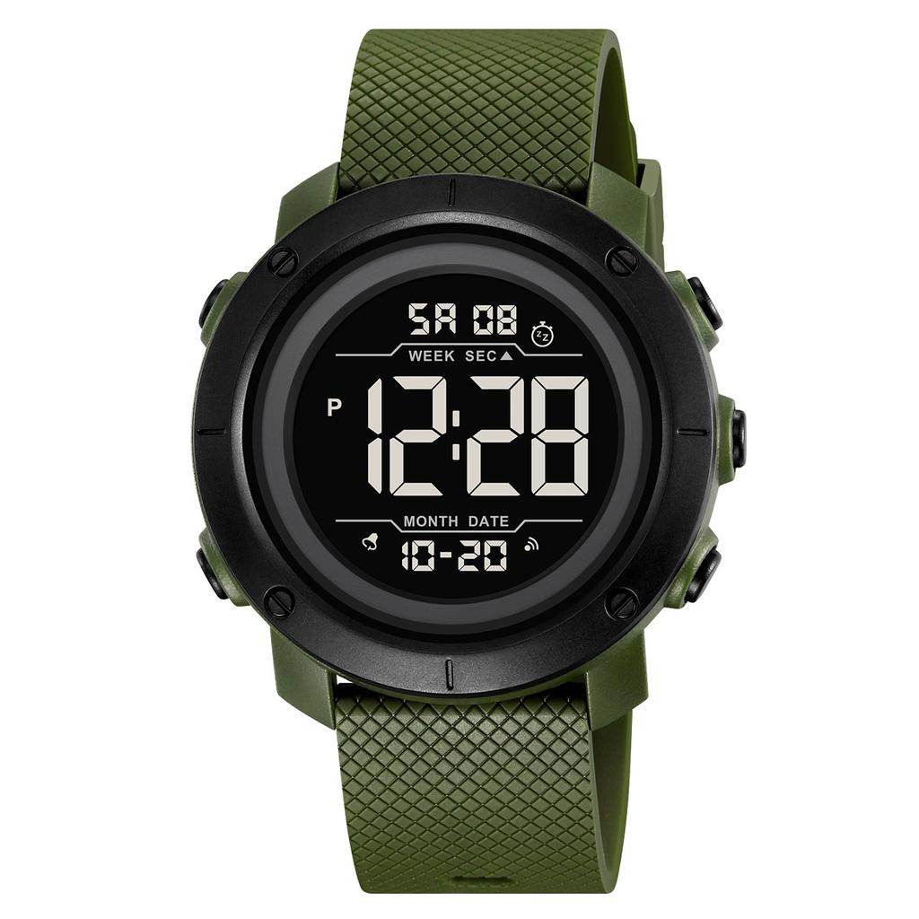 Sports waterproof electronic watch Student party electronic watch Couple multi-function dual-time watch