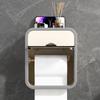 Toilet Paper Holder Wall Mounted Non Perforated Storage Rack Bathroom Waterproof Tissue Box Bathroom Accessories Tissue Holder