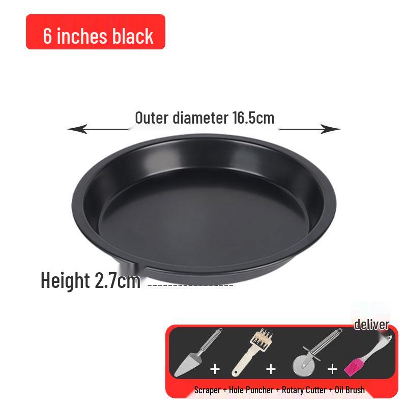Pizza & Cake Pan Set: 6/7/8/9/10-Inch Oven-Safe Baking Molds for Home Use