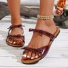 N Nü Age Reduction Bow Flat Slippers Summer Fashion Casual Lightweight Outdoor Sandals