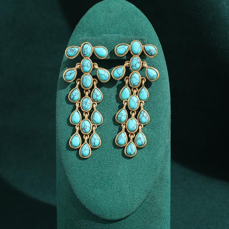 Yong Nuo Vintage Retro Jewelry: High-End, Colorfast Antique Earrings