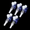 5Pcs Three Way Stop Cock Lock Adapter 3 Way Stopcock T-Connector Extension Tube