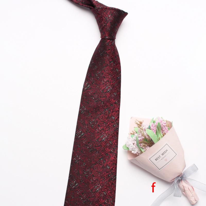 Business Dress Suit Tie Men'S Polyester Red Wedding Tie