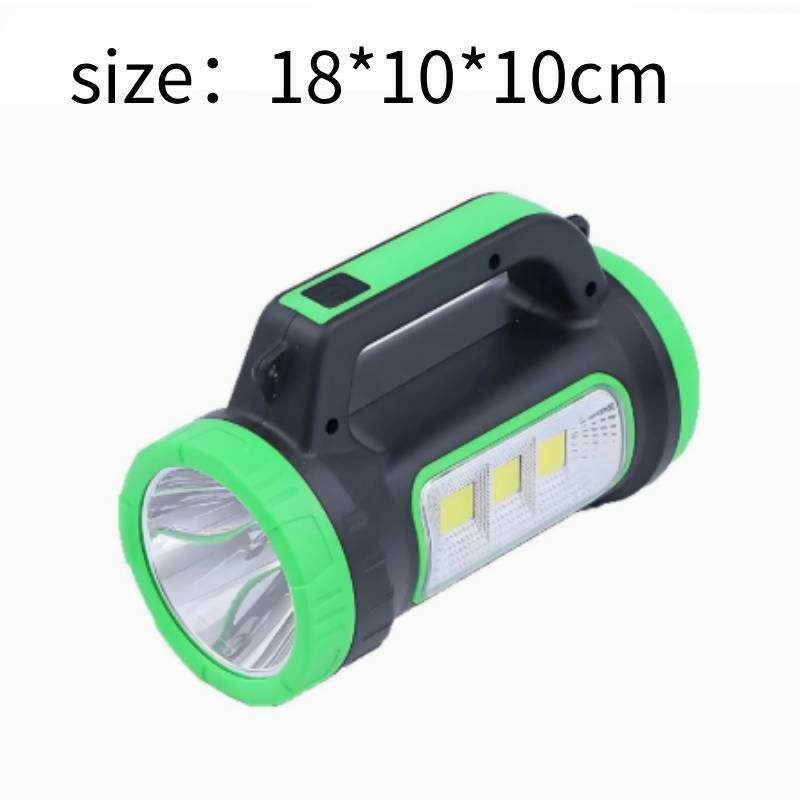Solar Emergency Flashlight Waterproof Heavy Duty Super Bright Rechargeable Led Flashlight Side Light