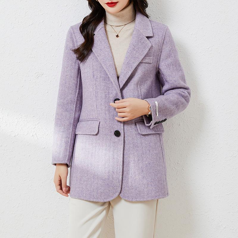 

Осенний новый короткий костюм двустороннее шерстяное пальто маленький человек высококлассное шерстяное пальто шерстяное пальто 2XL recommends about 131-70kg