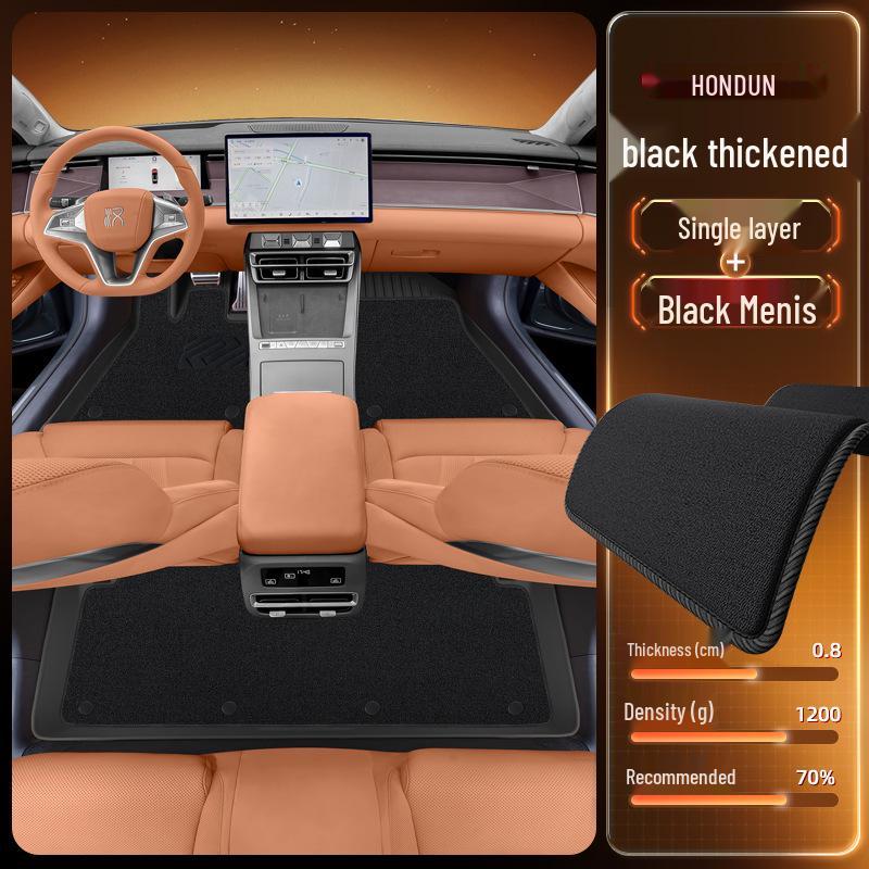 BYD Han L Floor Mats for TPEDM/EV25: New Car Interior Accessories for Driver and Passenger