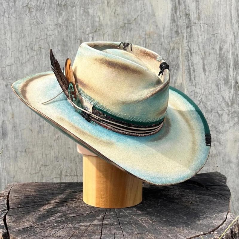 Wool Hat for Musical Festival Adult Winter Autumn Warm Hat Unisex Headwear Stage Show Roleplaying Props Hat Headwear