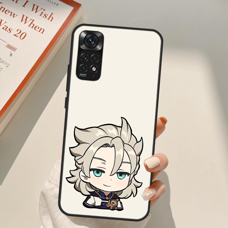 

Smug Albedo Genshin Impact для Redmi 10A 10C 9A 9C 9T K40 K50 чехол для игрового телефона Redmi Note 11S 10S 9S 9 10 11 Pro Redmi K40 Gaming