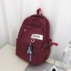 Schoolbag female large capacity simple Japanese ins junior high school student backpack Korean version ins Harajufeng casual backpack