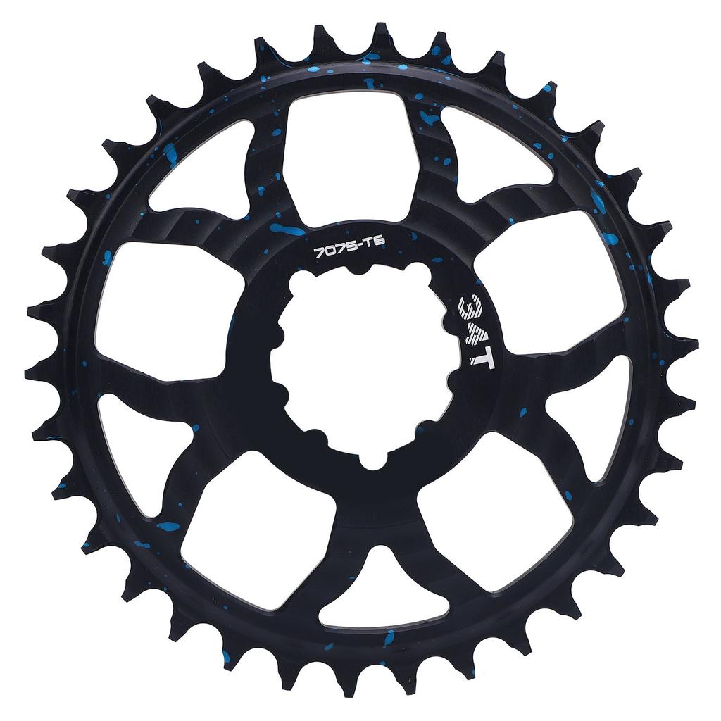 34T Bike Chainring 7075 Aluminum Alloy Positive Negative Tooth Round Chainwheel for GXP Road Bikes